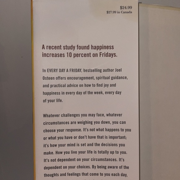 Every Day A Friday Book by Joel Osteen - Picture 7 of 9